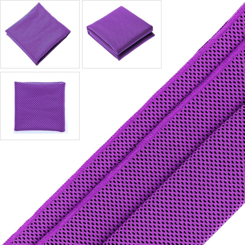 Biange Cooling Towels (40"x 12", Pack of 60) for Neck and Face, Cold Towel for Hot Weather, Sports, Workout, Fitness, Gym, Yoga, Golf, Pilates, Travel, Camping & More - Image 2